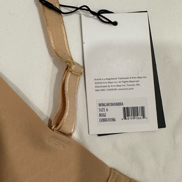 Knix WingWoman Contour Bra, size 6, beige, NWT - Picture 5 of 10